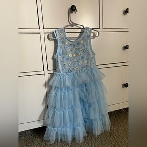 Cat & Jack Light Blue Ruffled Dress